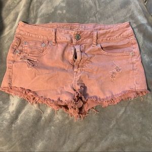 Blush American Eagle Stretch Shorts Size 10
